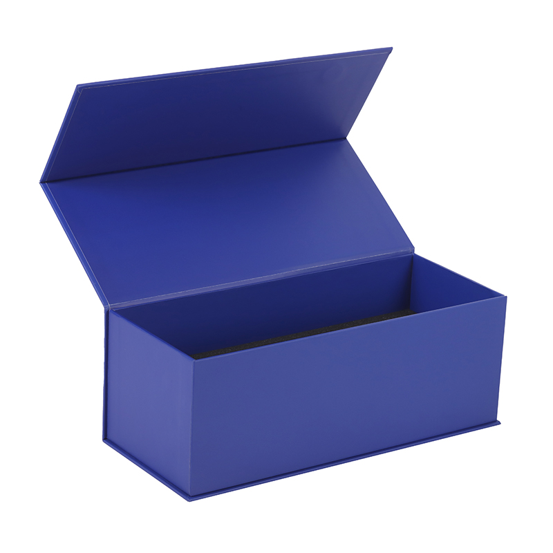 Wholesale large blue custom logo gift box magnetic closure hard rigid cardboard packaging box luxury clothing paper box