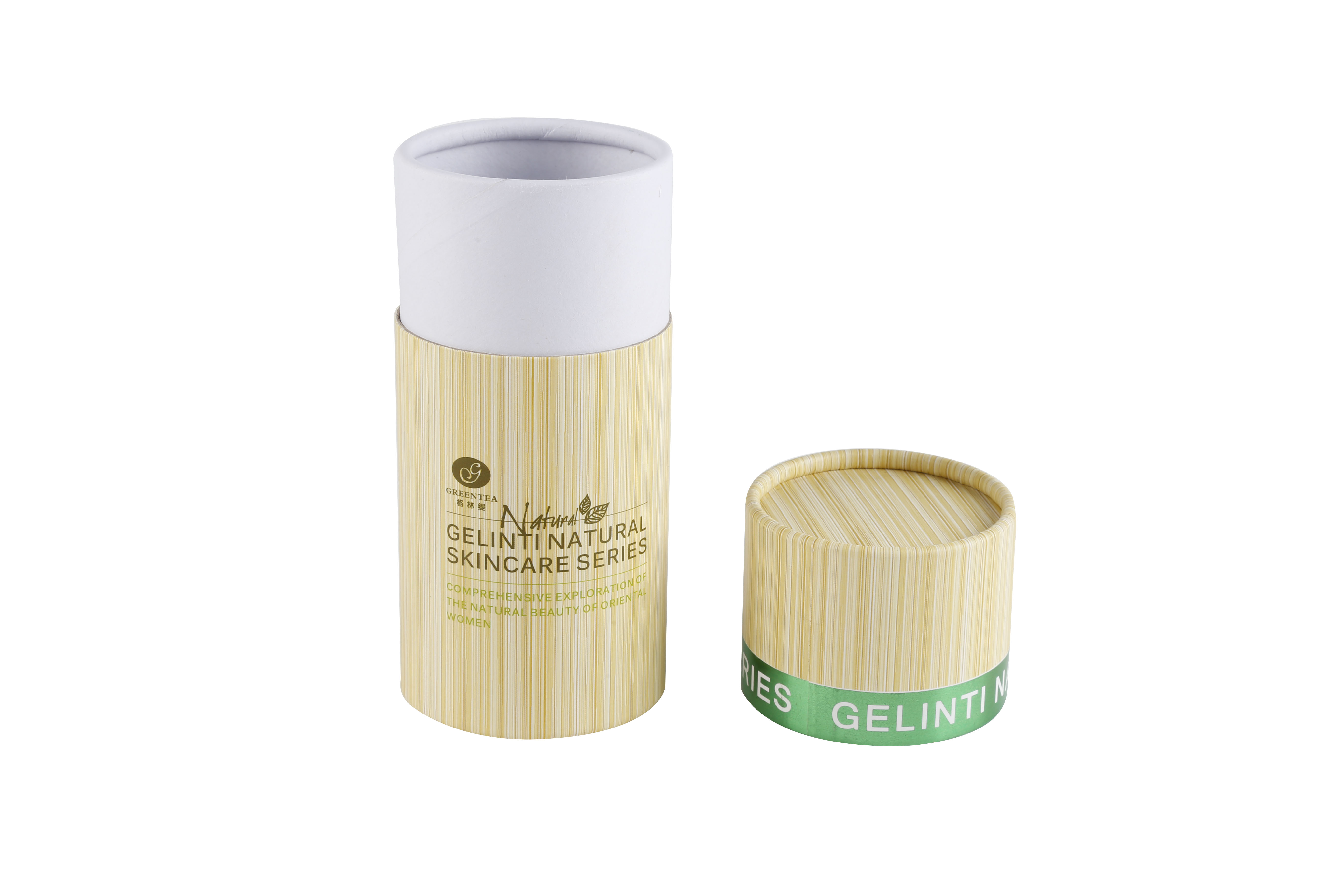 Fashion black competitive price round cylinder candle gift box tube packaging with lid