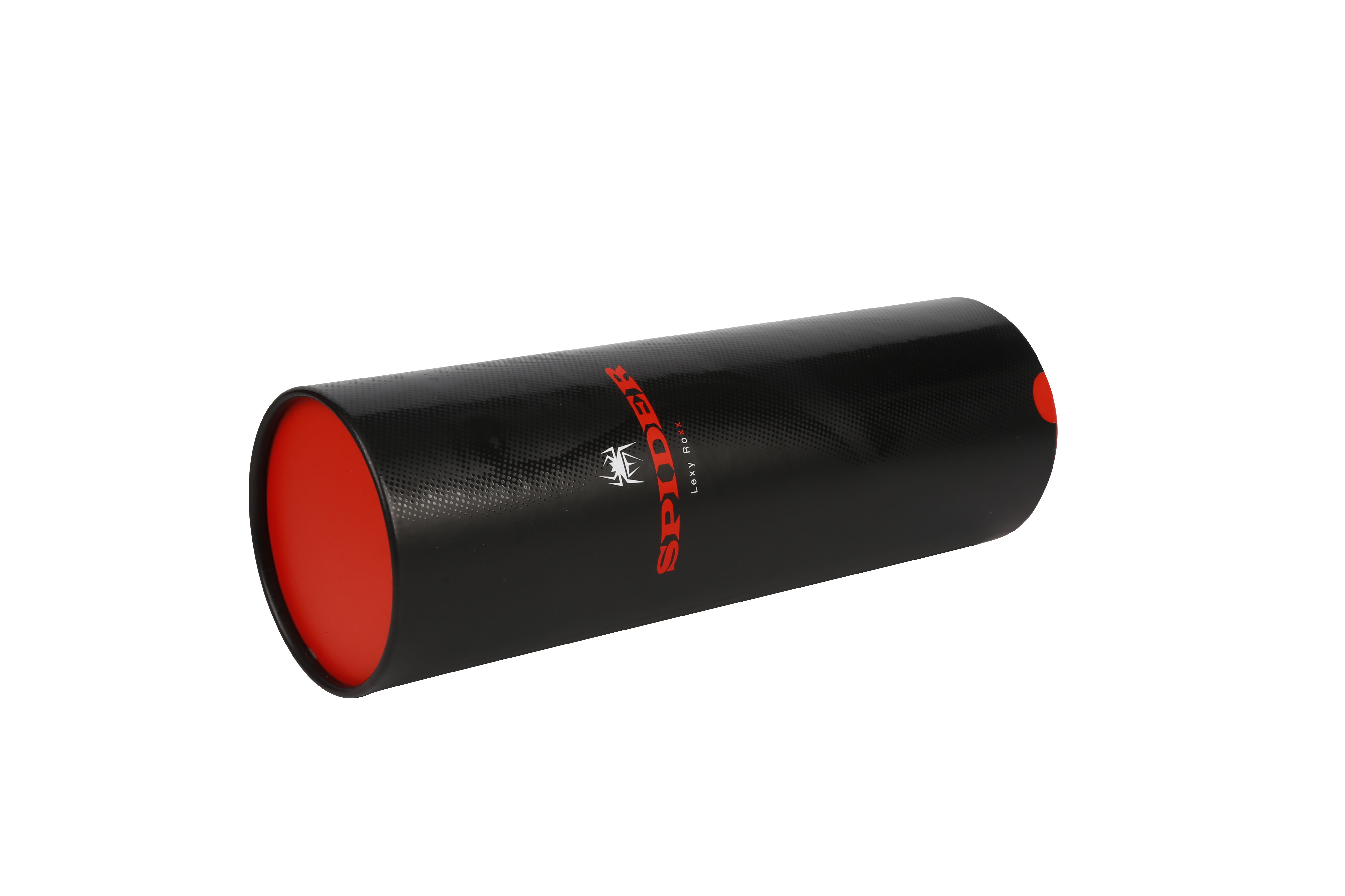 customize red  tube box with paper sleeve