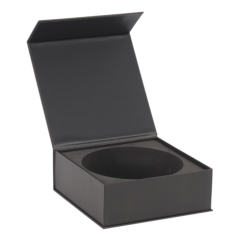 Wholesale black custom logo magnet gift box magnetic closure hard rigid cardboard packaging box luxury wig paper box