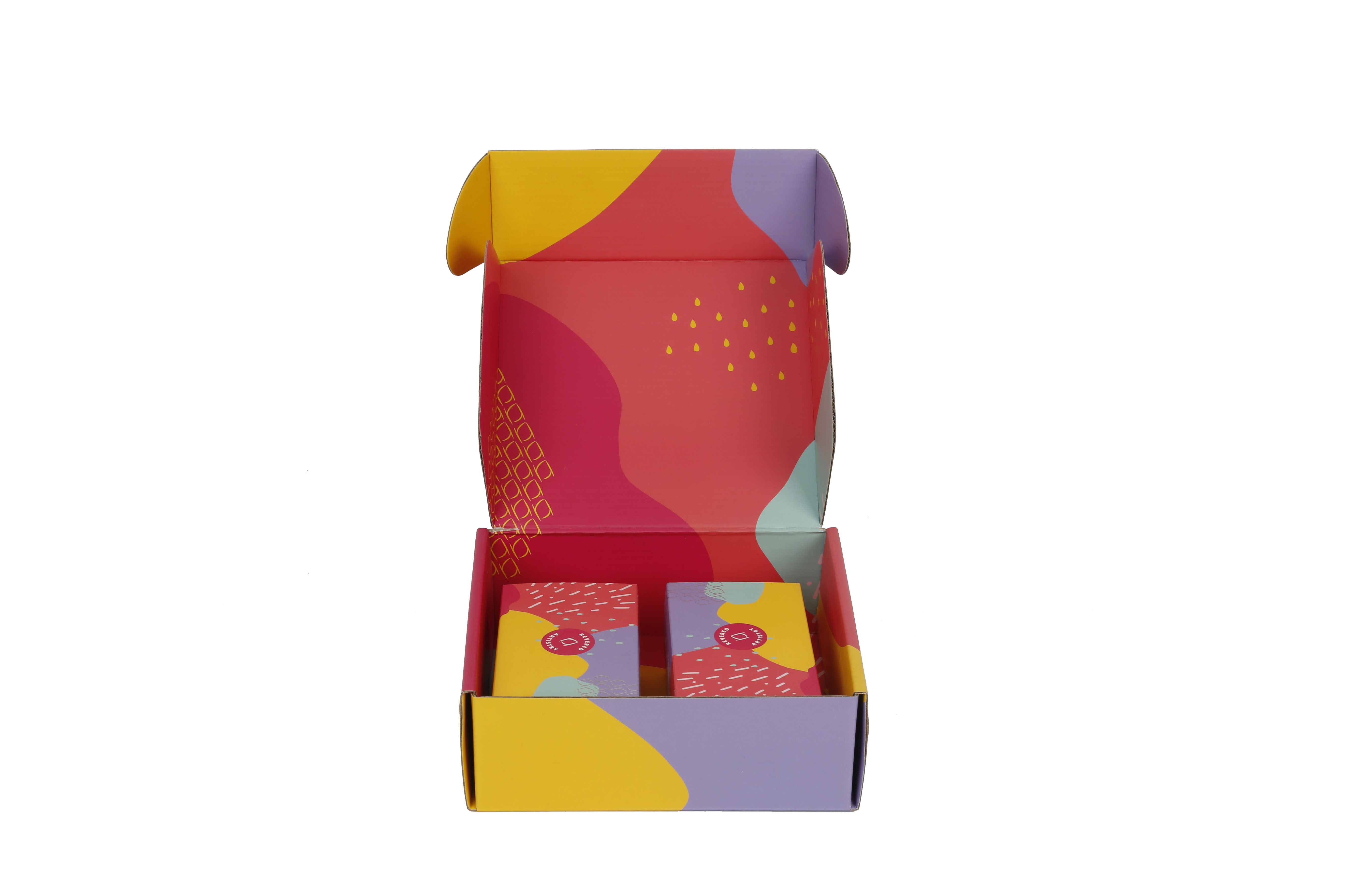 Wholesale custom logo pink shipping box mailer packaging box corrugated cardboard box