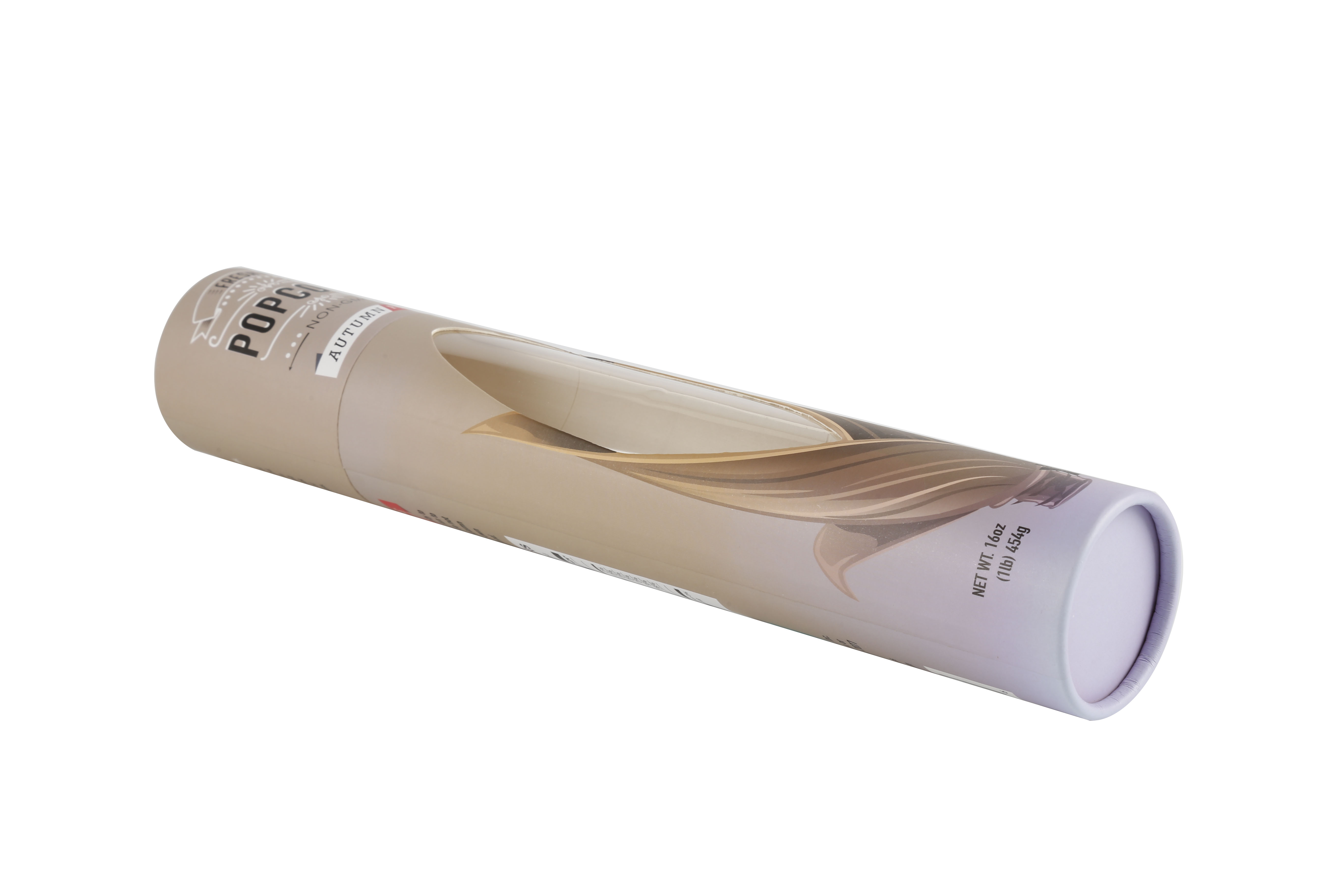Customized paper cylinder box empty coffee tube packaging box custom kraft cardboard tube