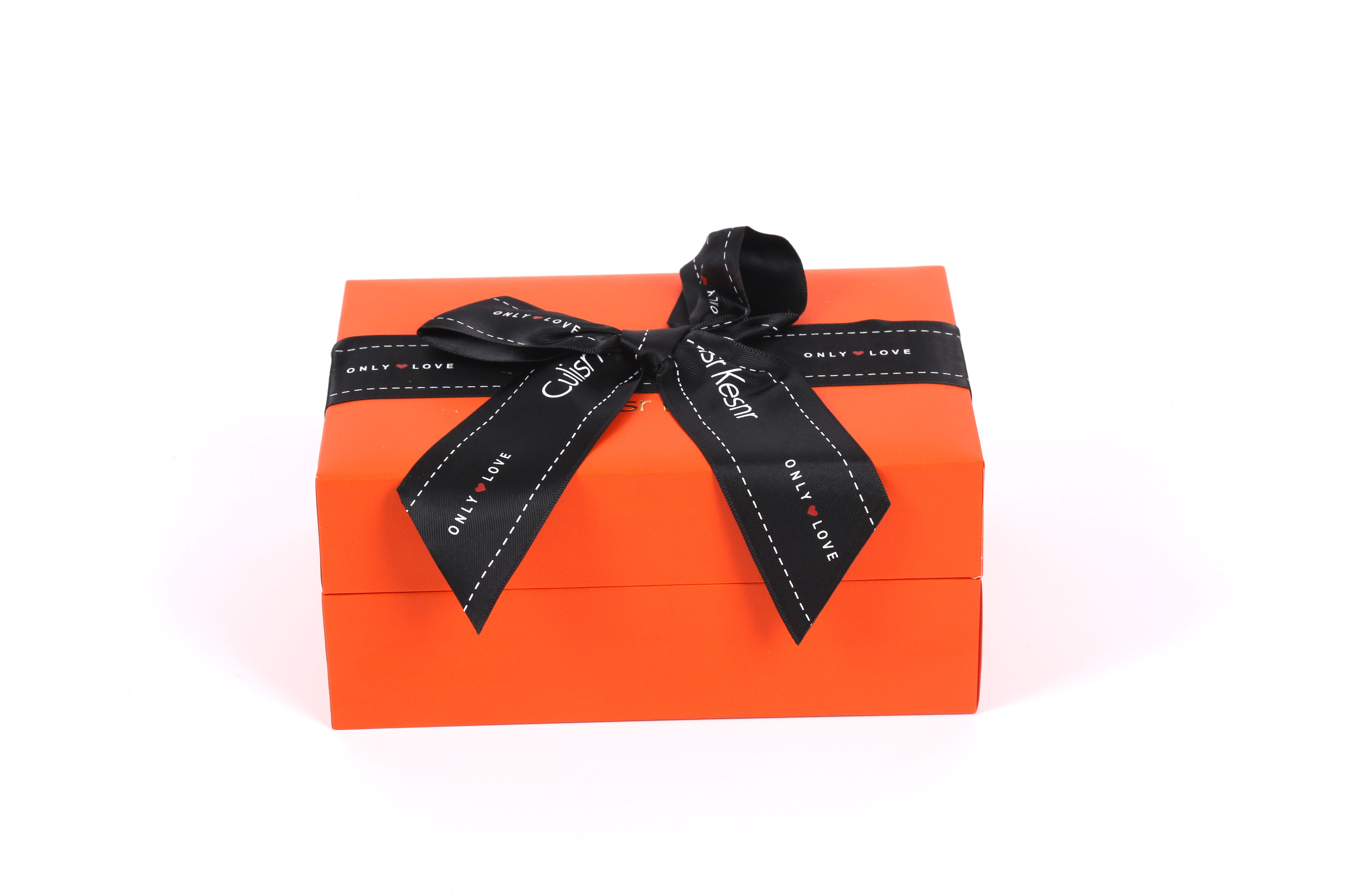 Luxury Custom Logo Plastic Frame Box with ribbon for Watch