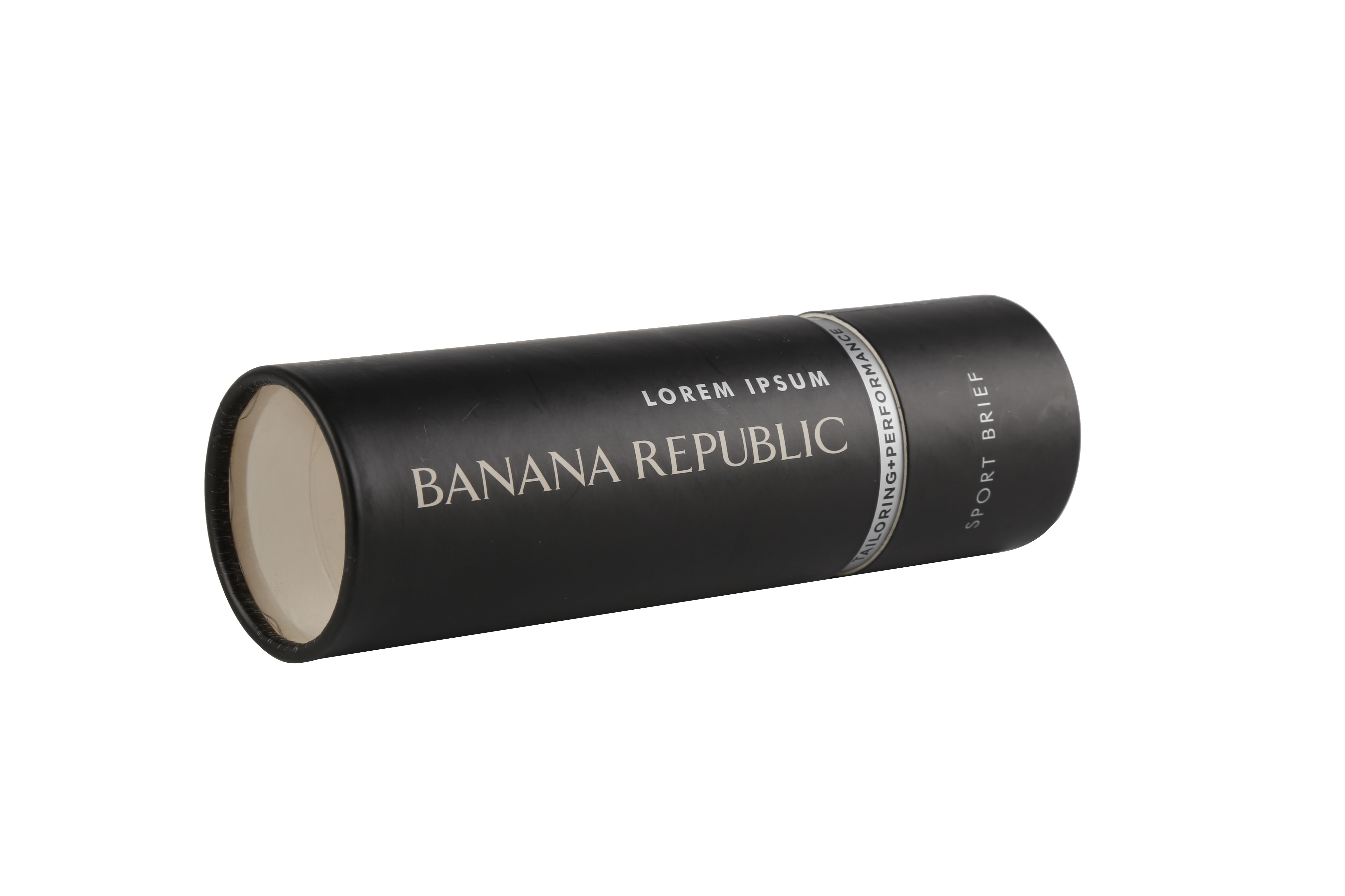Wholesale custom logo printed round  product packaging box black paper tube for electronics packaging