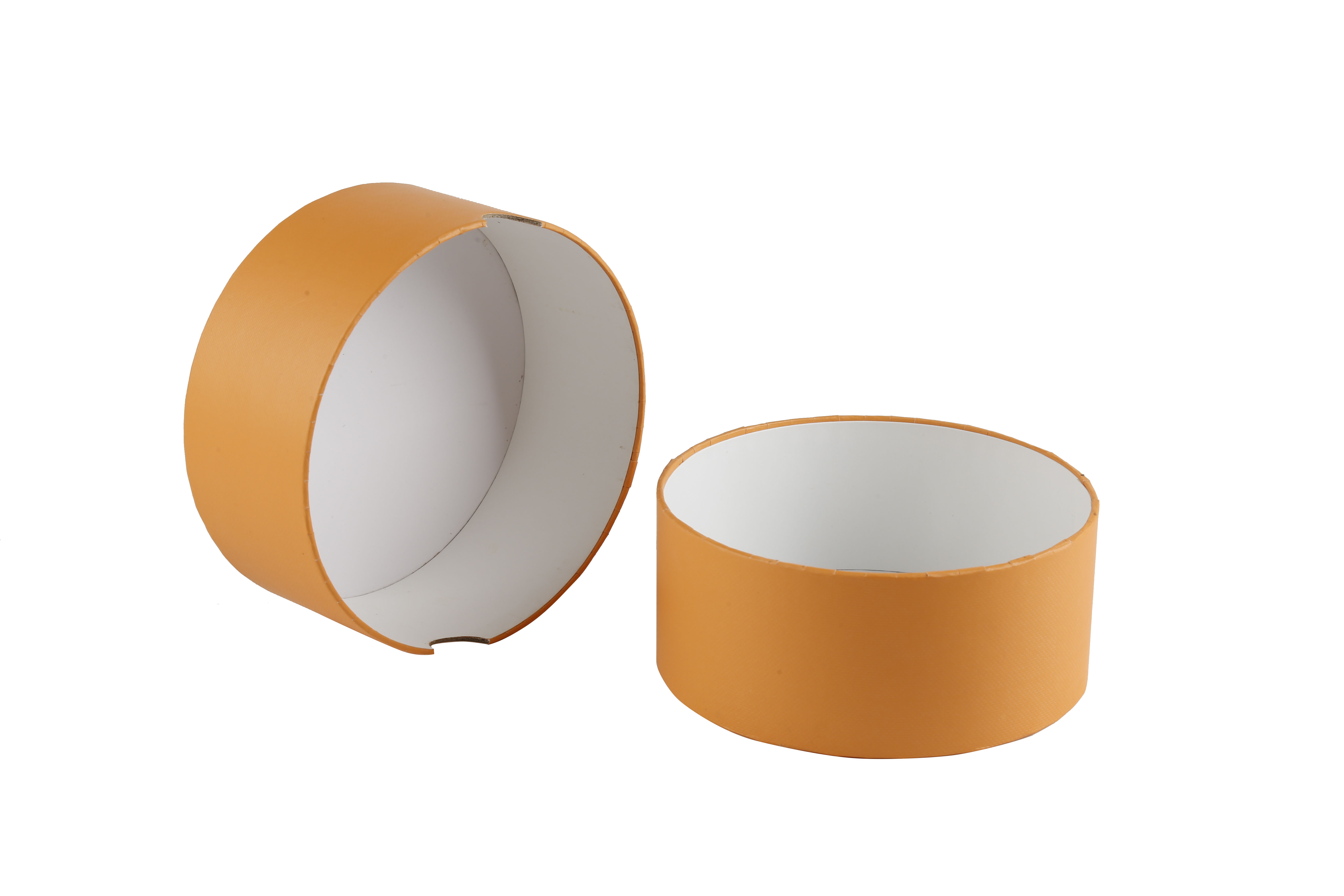 Low MOQ Luxury Package Tube Box  Closure Orange Gift Box Cardboard Gift Box