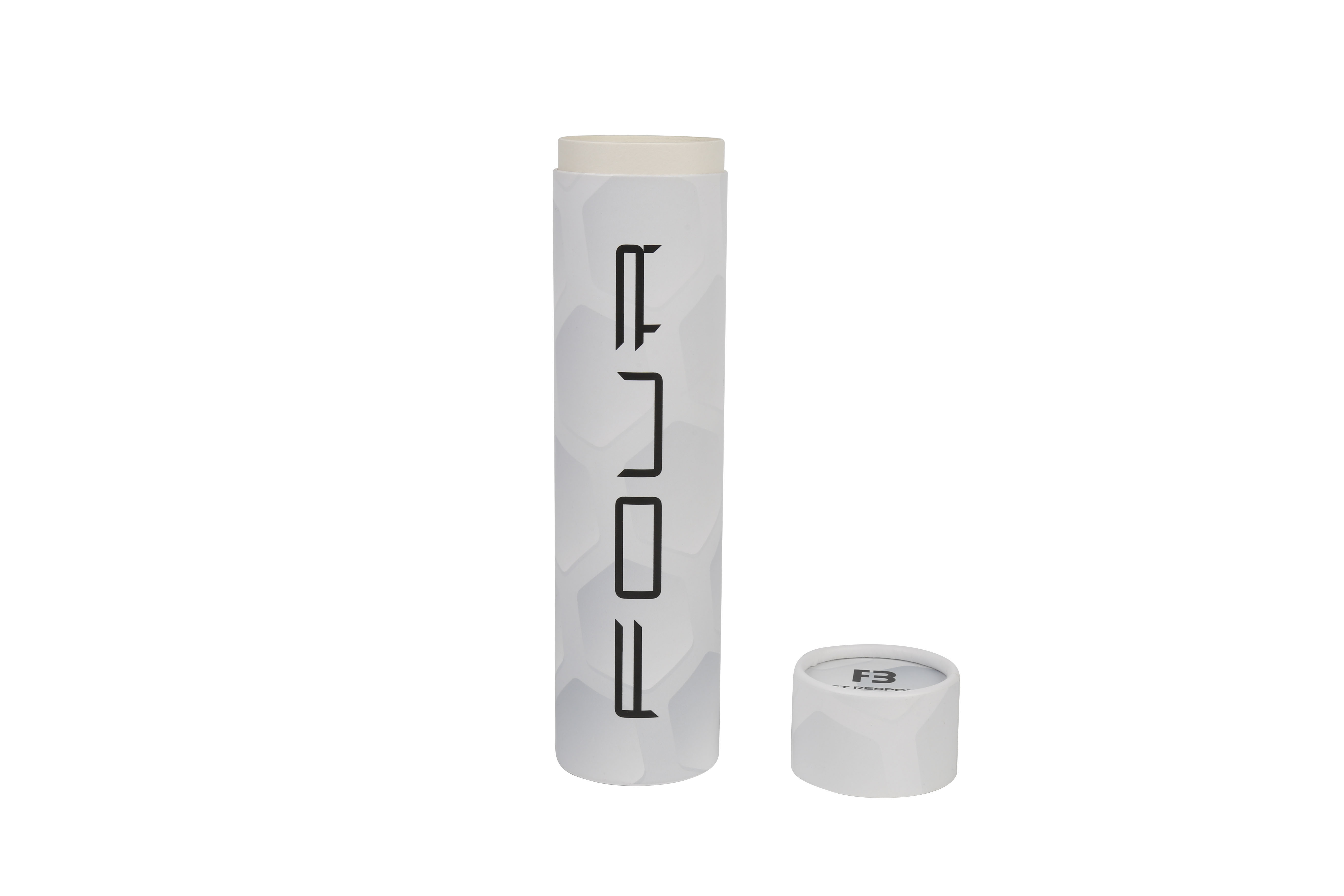 Custom Printed Handmade Black Paper Cylinder Tube Packaging Box