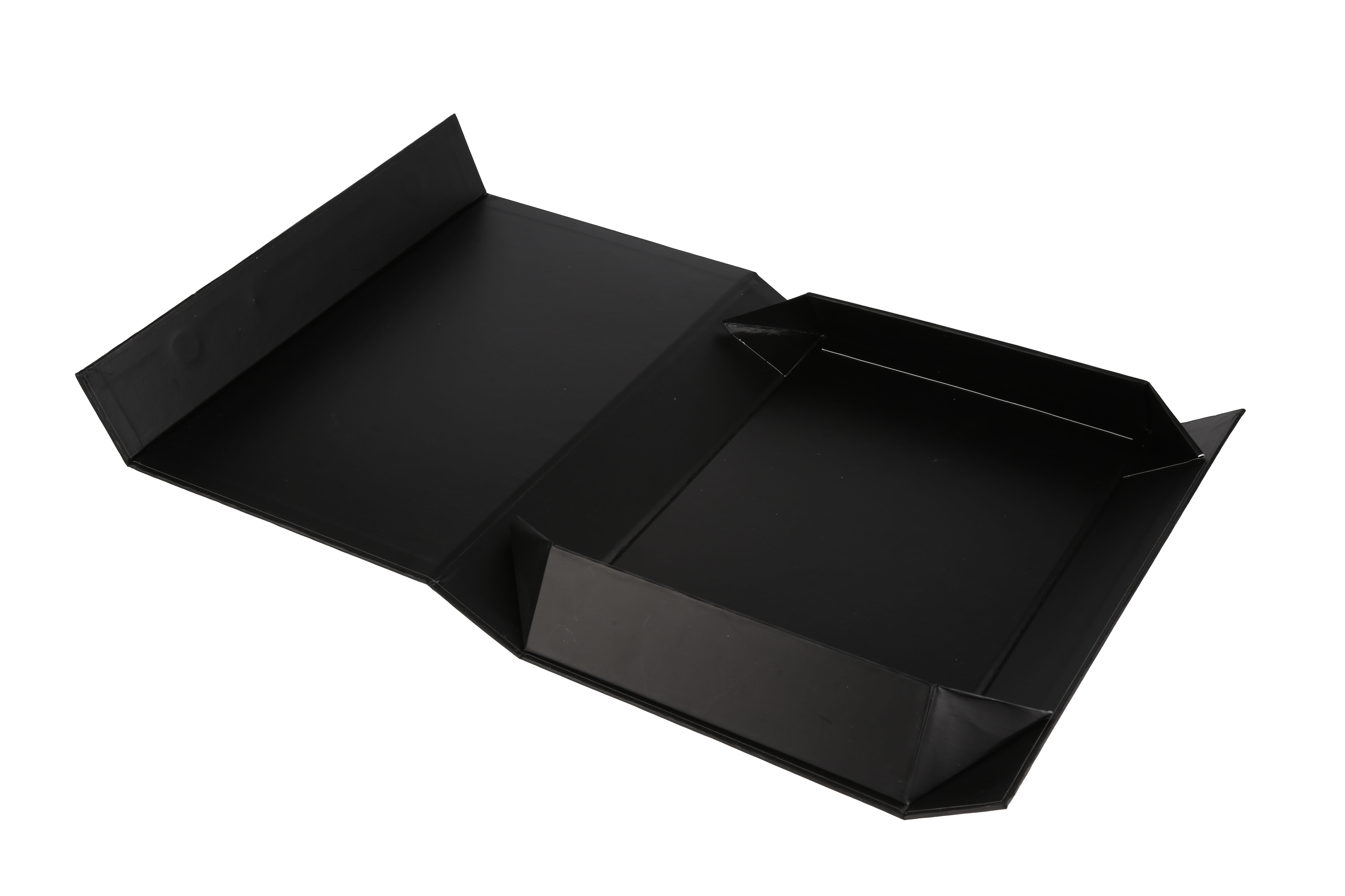 Wholesale large black custom logo gift box magnetic closure hard rigid cardboard packaging box luxury clothing paper box