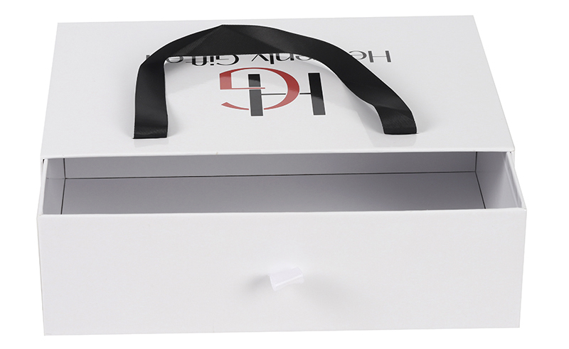 Customize high quality drawer box with handle custom paper boxes  for your products