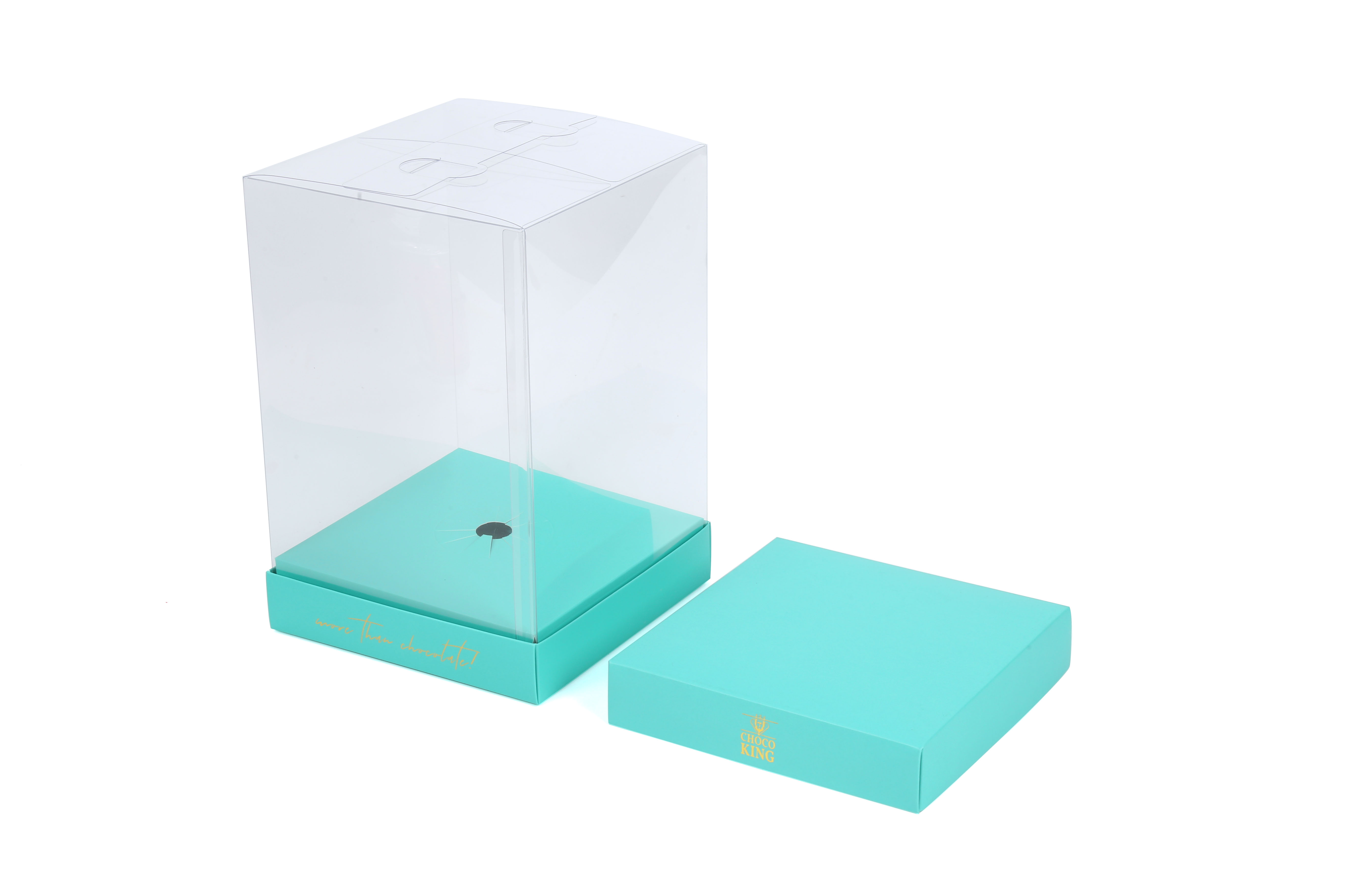 Customized PVC Container Clear card boxes packaging Transparent Cake Box