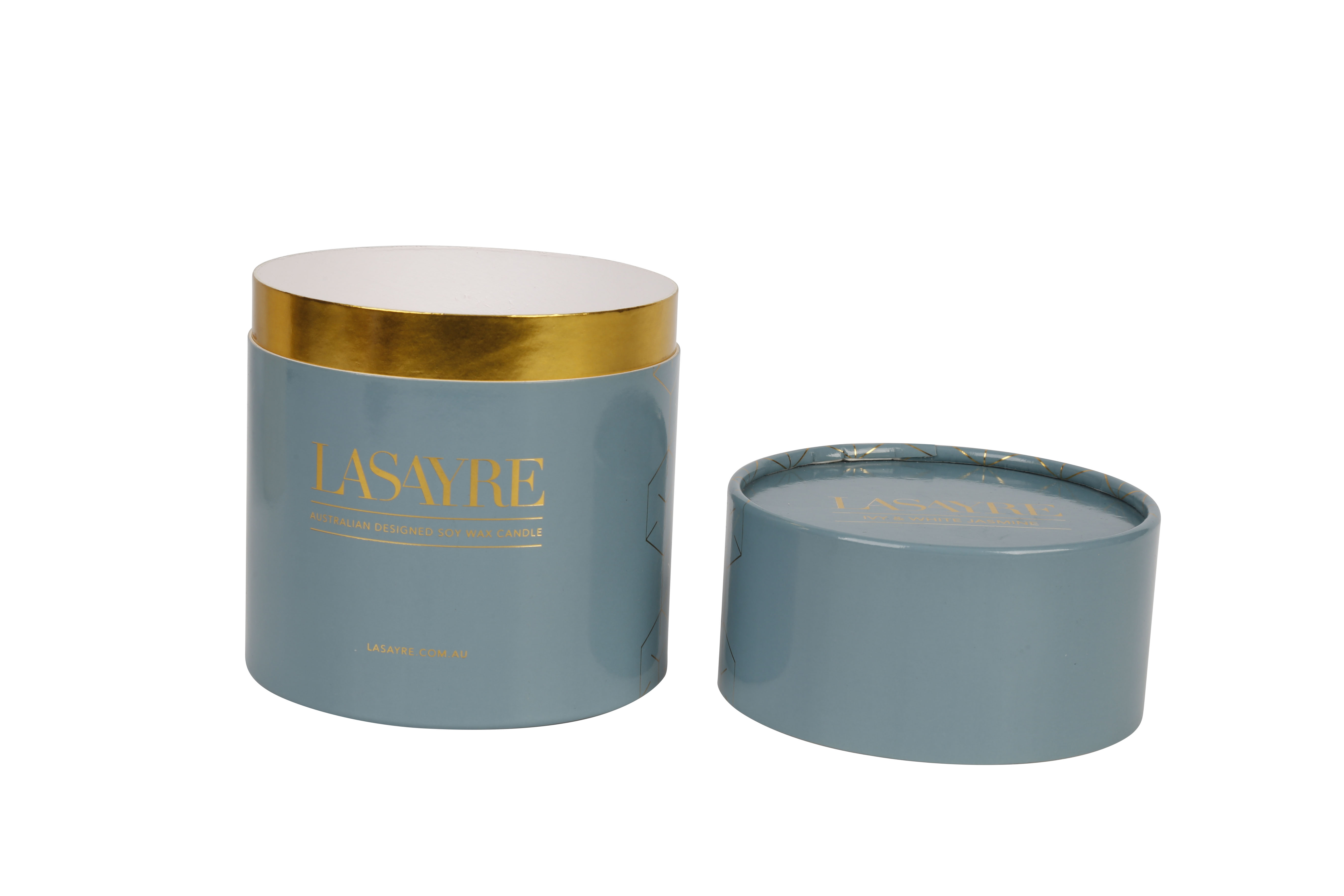 Luxury custom cheap personalized paper cylinder gift candle box packaging candle tube packaging