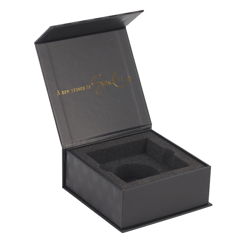 Pretty magnetic flap lid magnet gift box wig box packaging custom logo luxury hair package box with logo