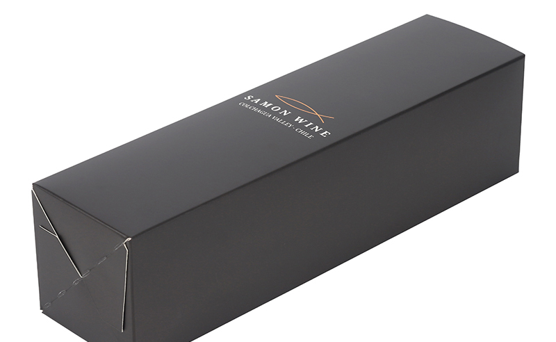 Custom printed luxury black folding  box packaging box