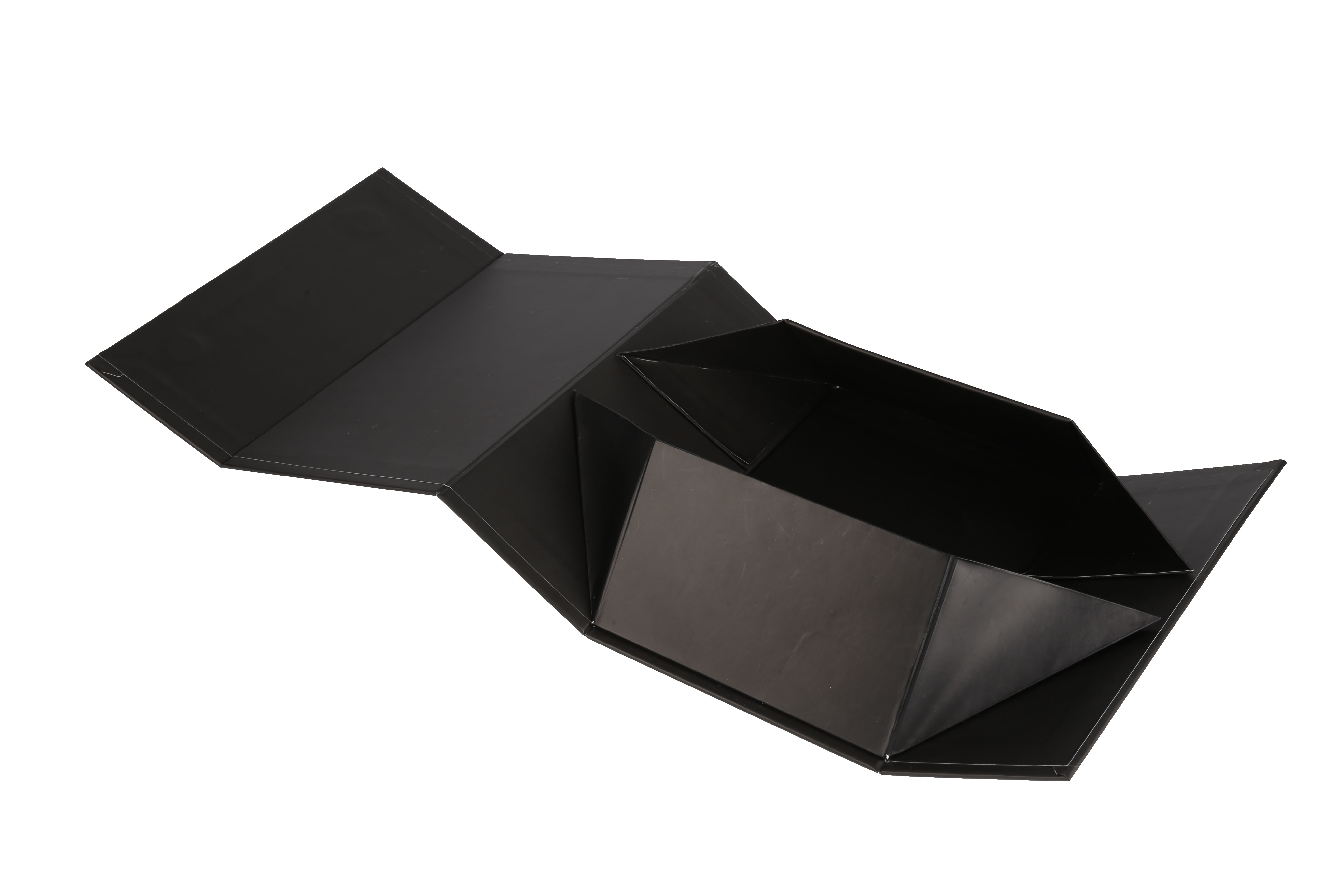 HOT Luxury Foldable Magnetic Gift Box Packaging Folding Custom Logo Hard Rigid Cardboard Paper Black Clothing Insert