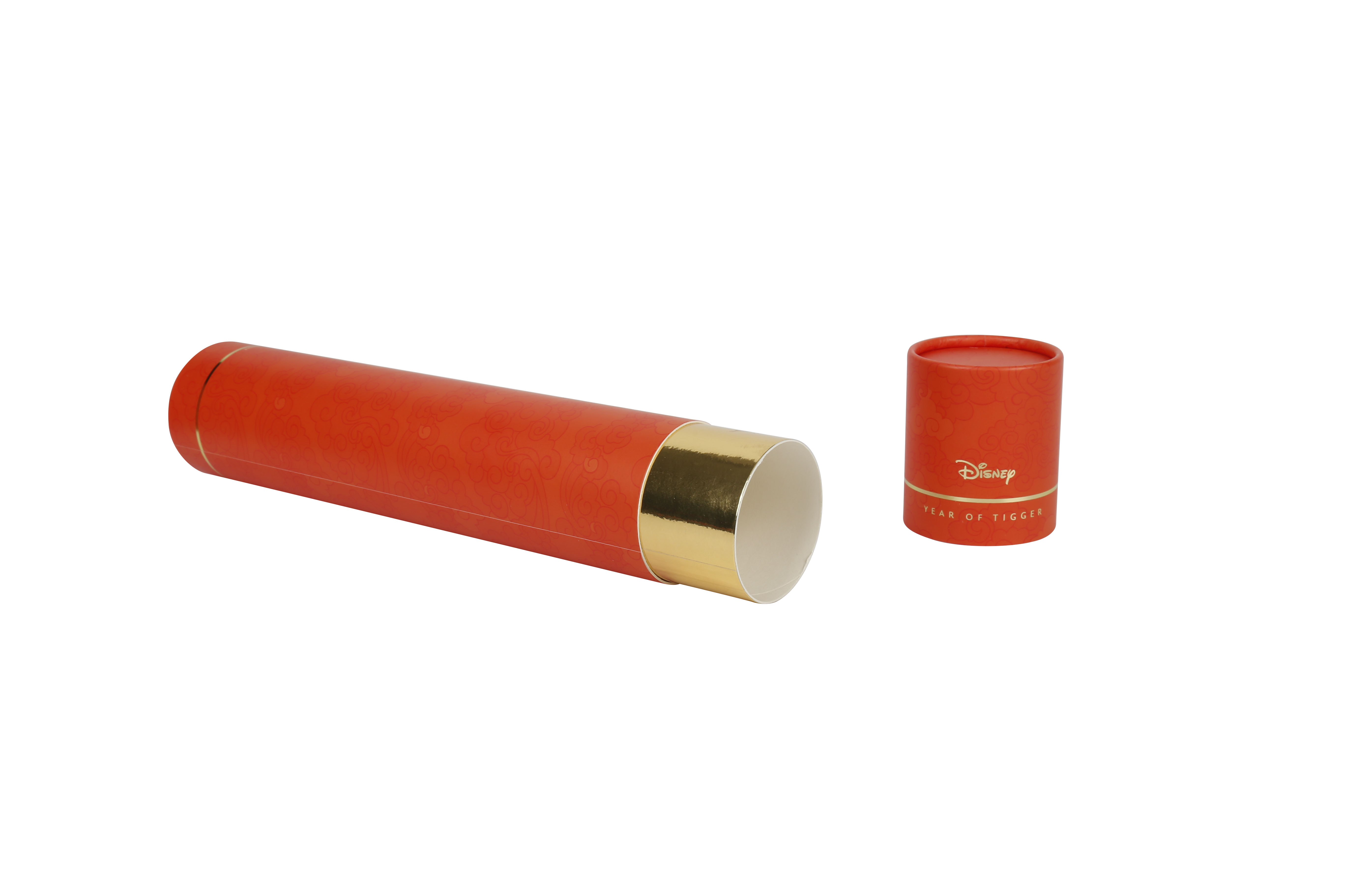 Wholesale luxury cylinder paperboard tube packaging paper cosmetic container cylinder packaging box