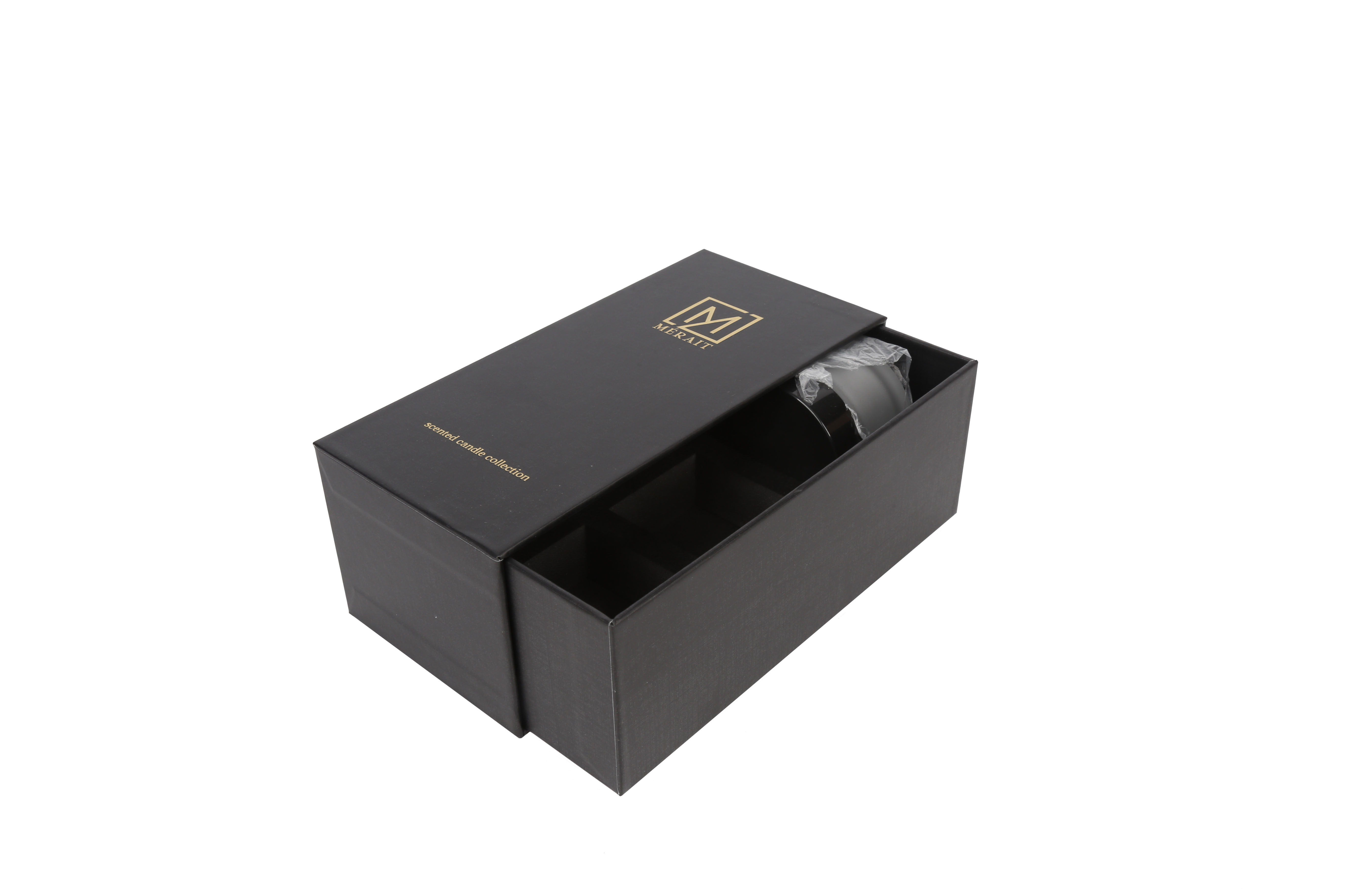 customize gold logo gift drawer box for perfume bottle