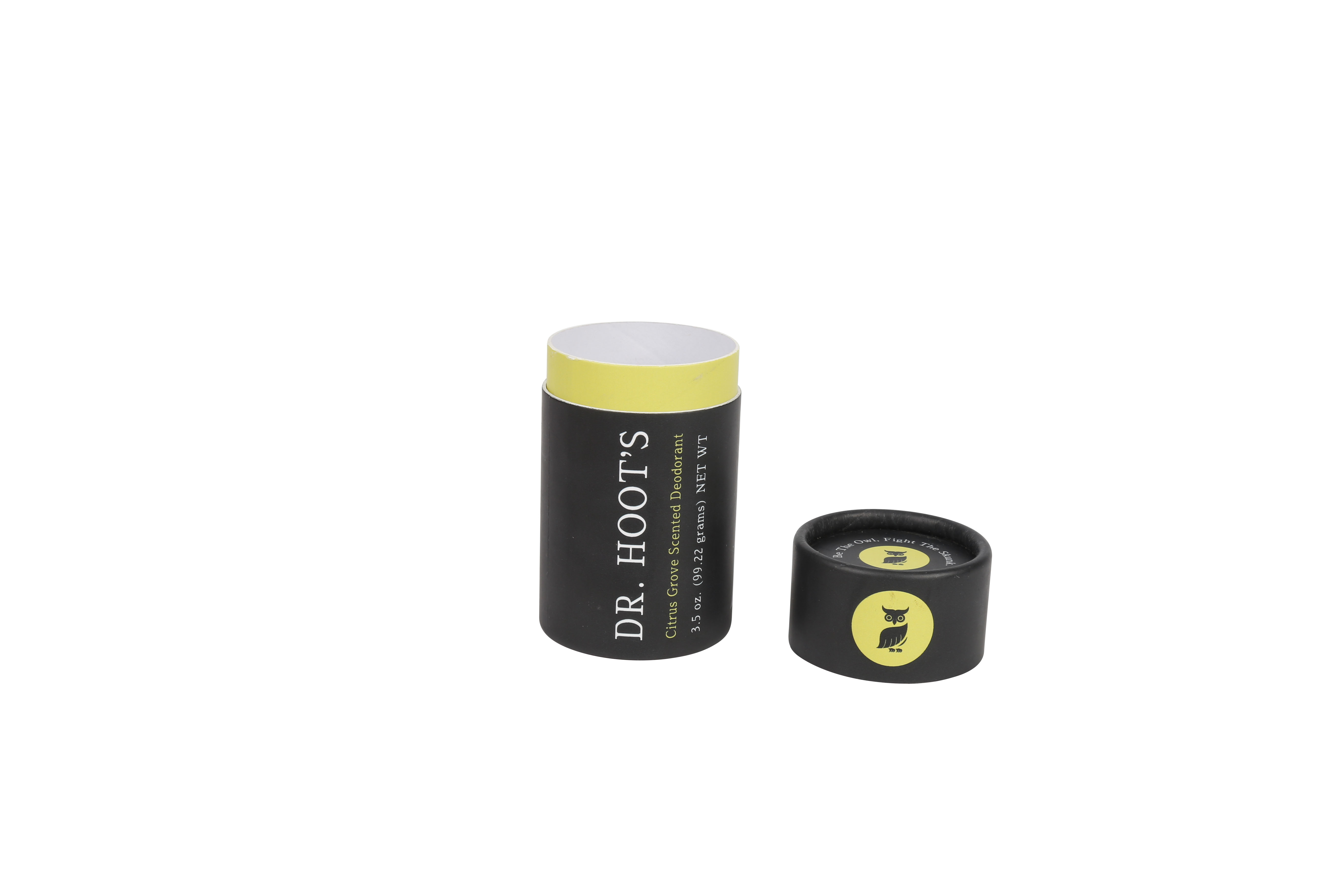Custom Printed Handmade Black Paper Cylinder Tube Packaging Box