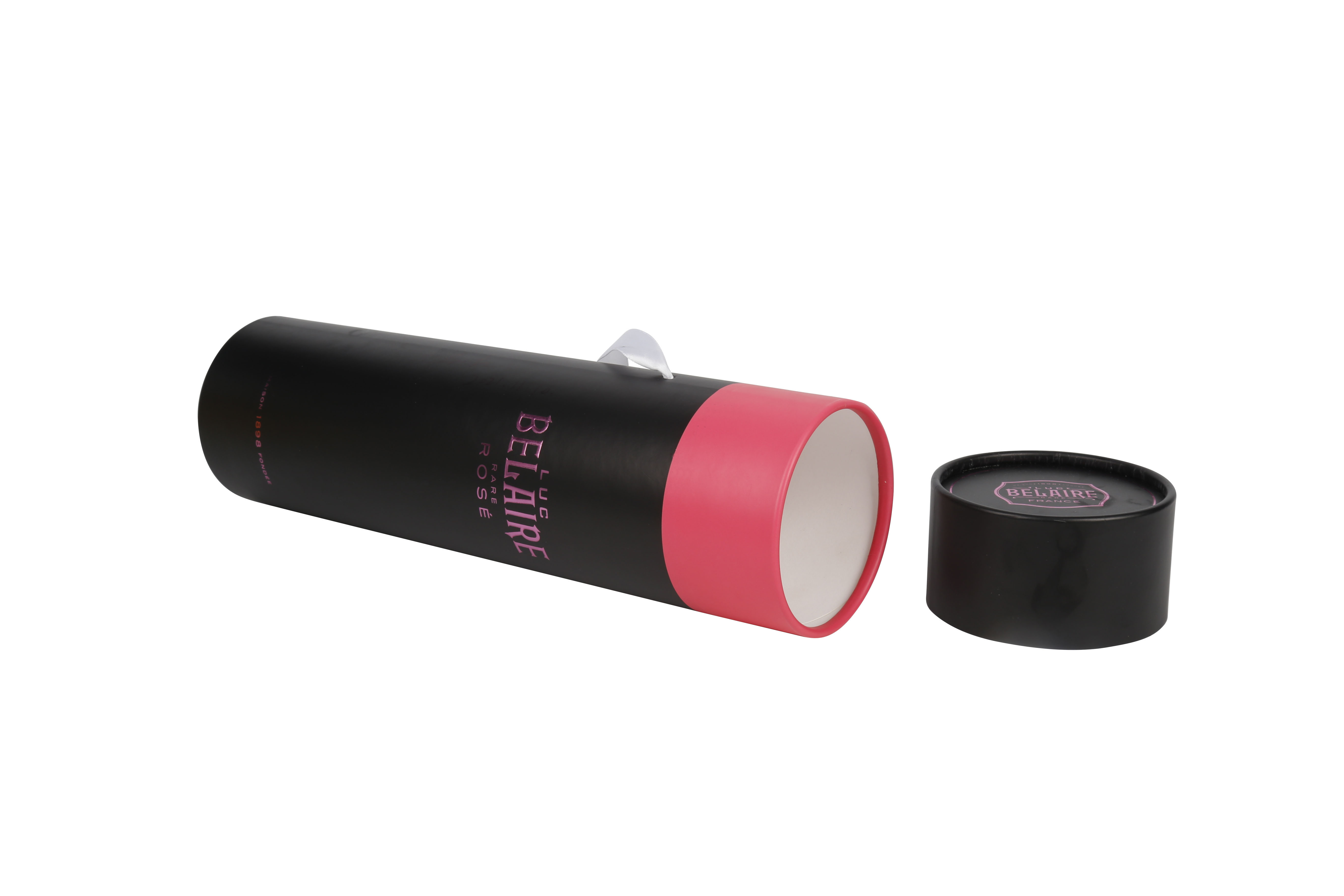 customize black tube box long package customize design logo