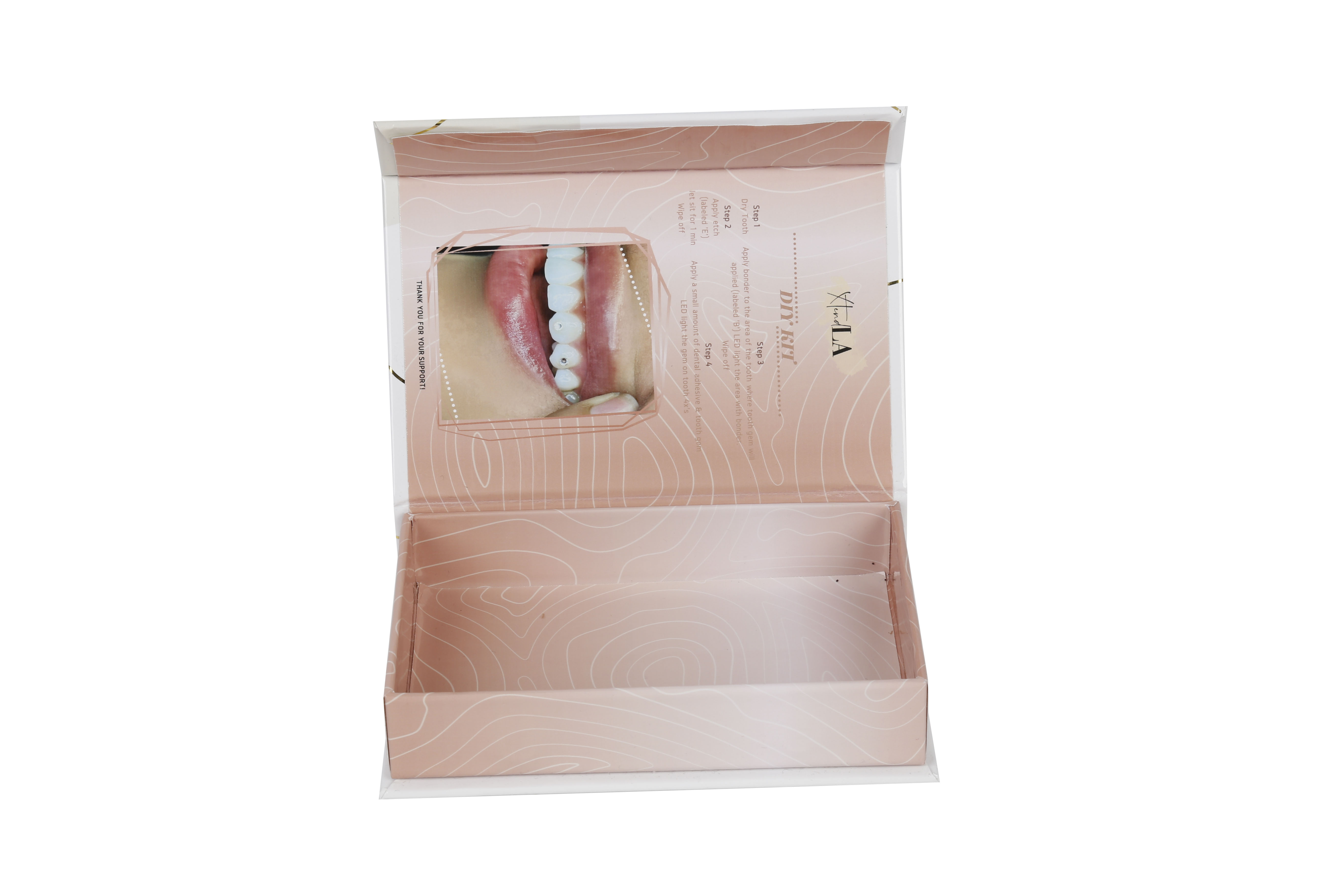 China wholesale cardboard gift box paper make up kit box cosmetic empty nail packaging box with magnetic lid