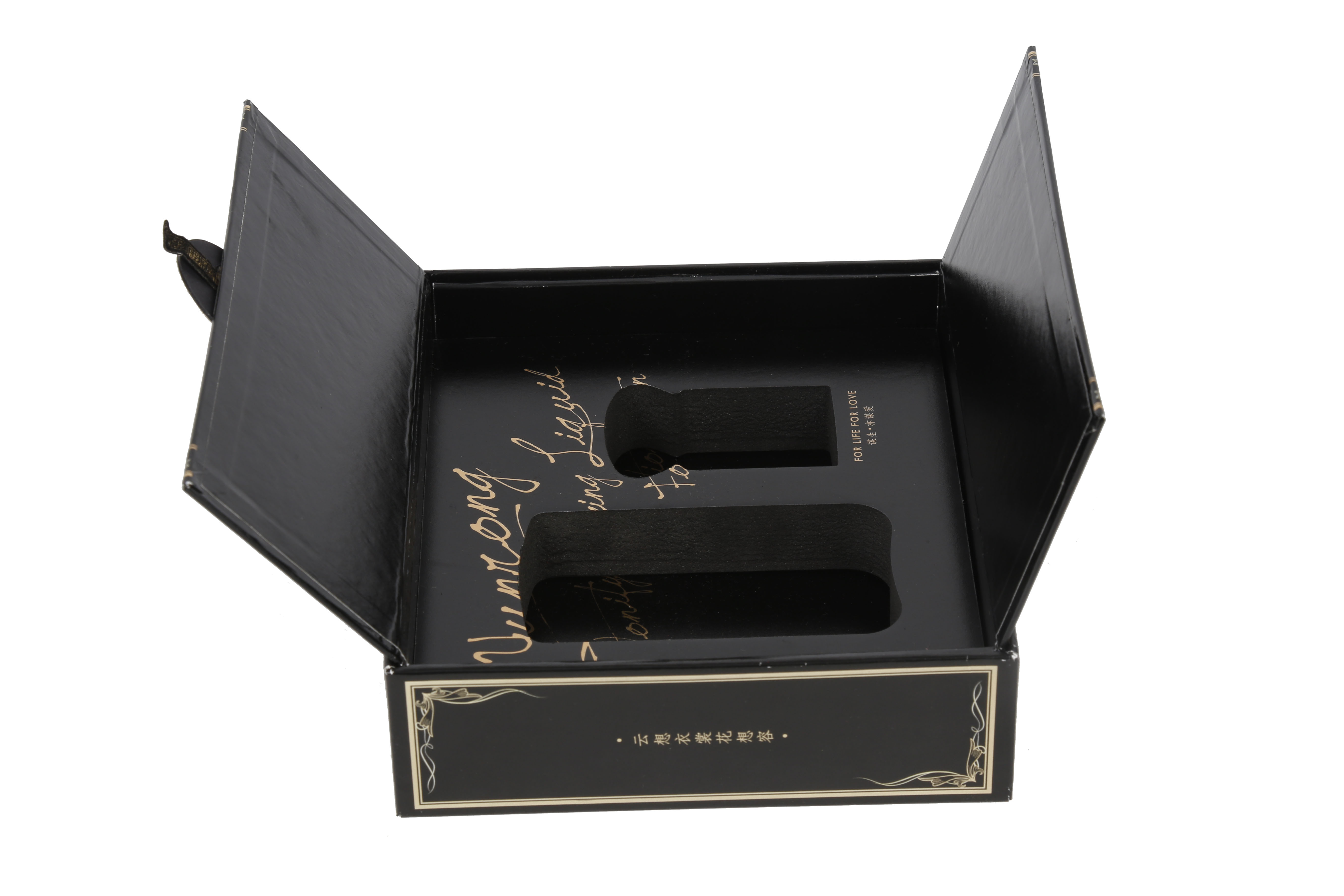 Luxury Design Double Opening Gift Box Packaging with Magnetic Closure Custom Logo Packaging Box