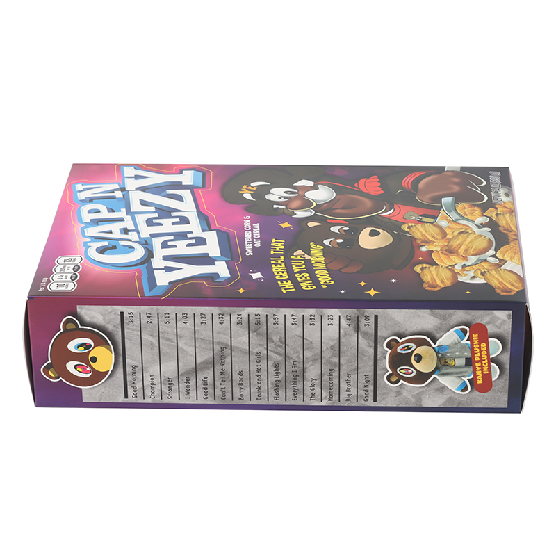 Custom logo folding paper box  cereal box foldable packaging paper box