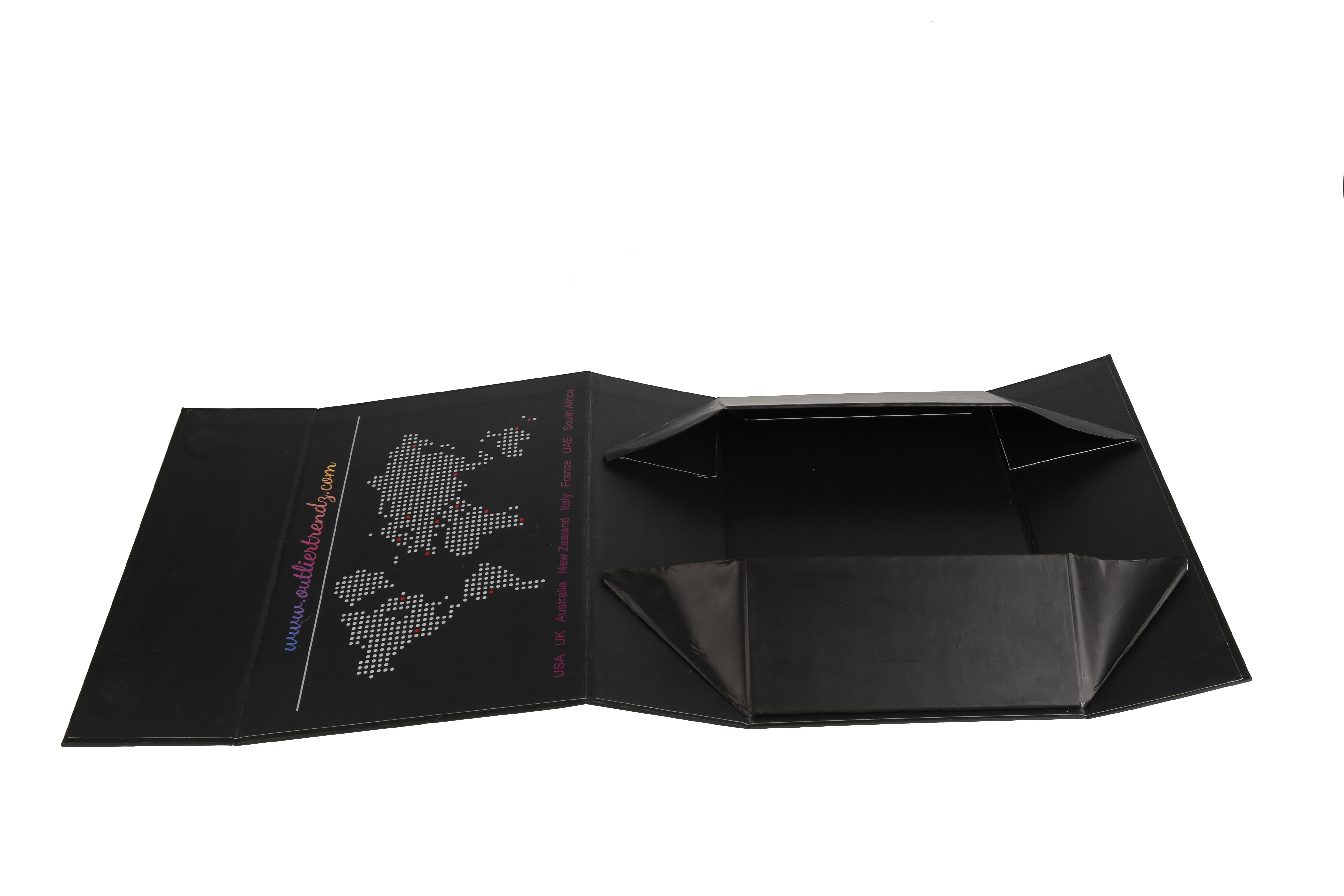 Custom printed luxury black folding magnetic gift box packaging wholesale foldable gift boxes with magnetic lid