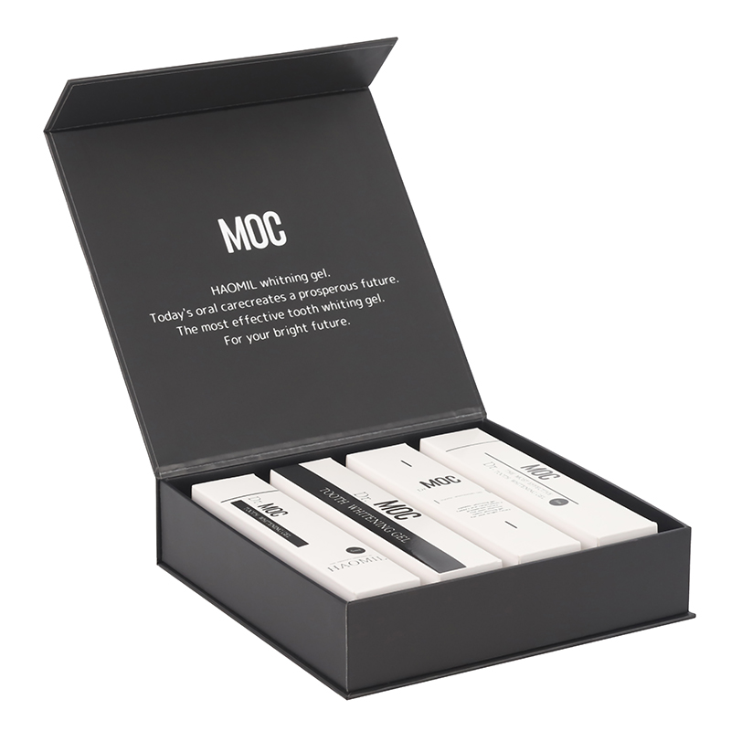 Custom printed luxury black magnetic gift box packaging wholesale gift boxes with magnetic lid