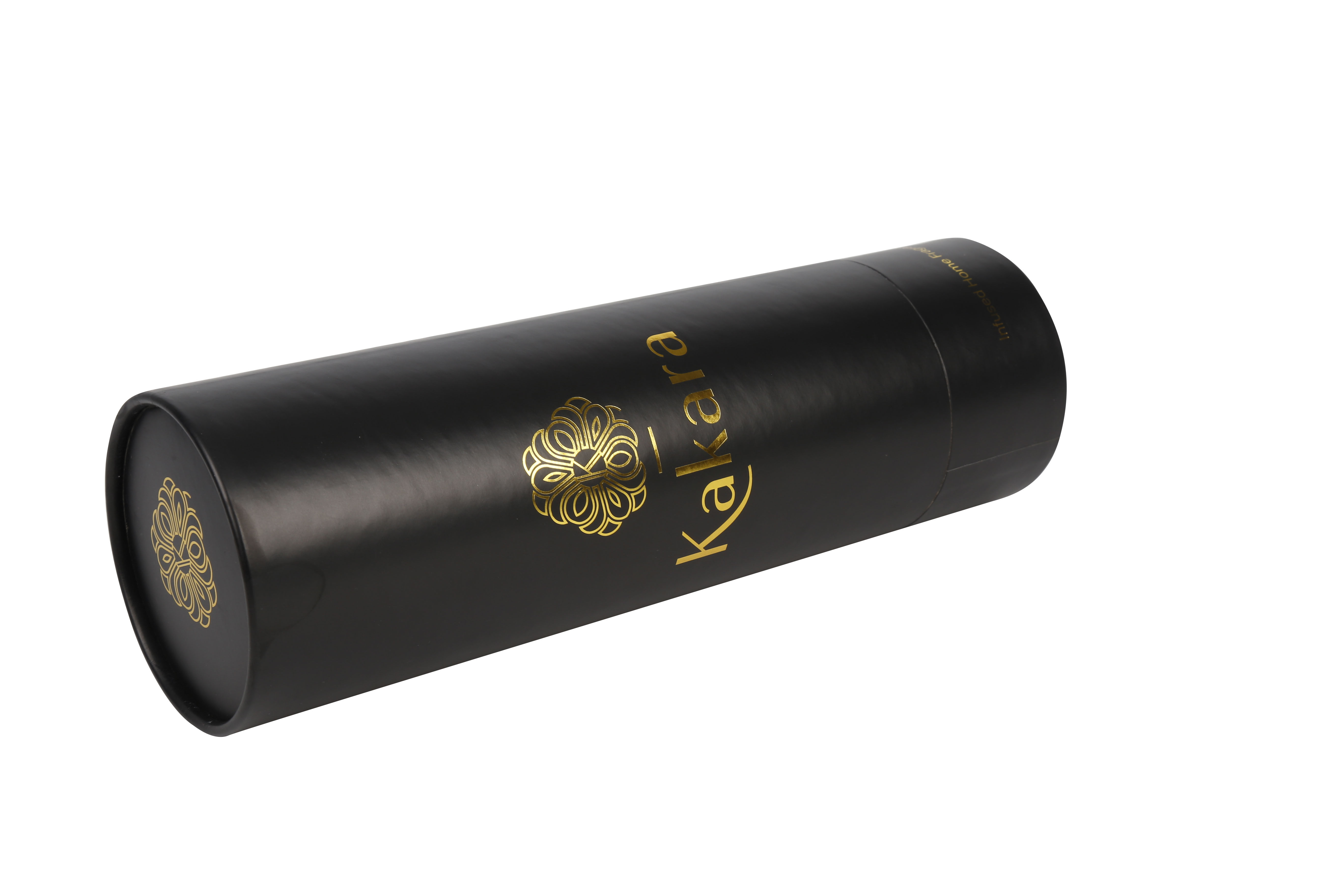 customize black paper cardboard tube box cylinder package