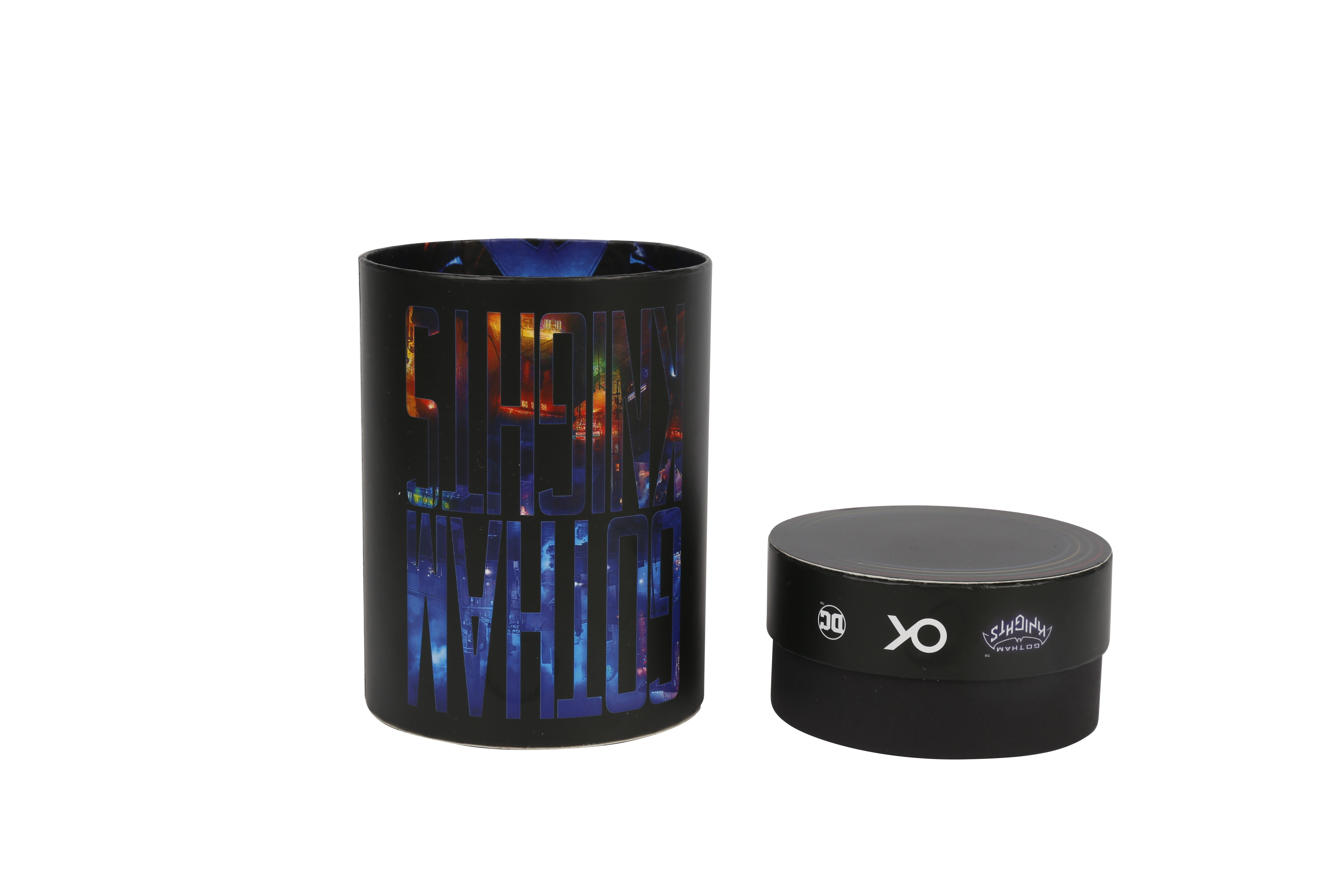 High quality fancy matte paper candle box cardboard round tube customized logo packaging box
