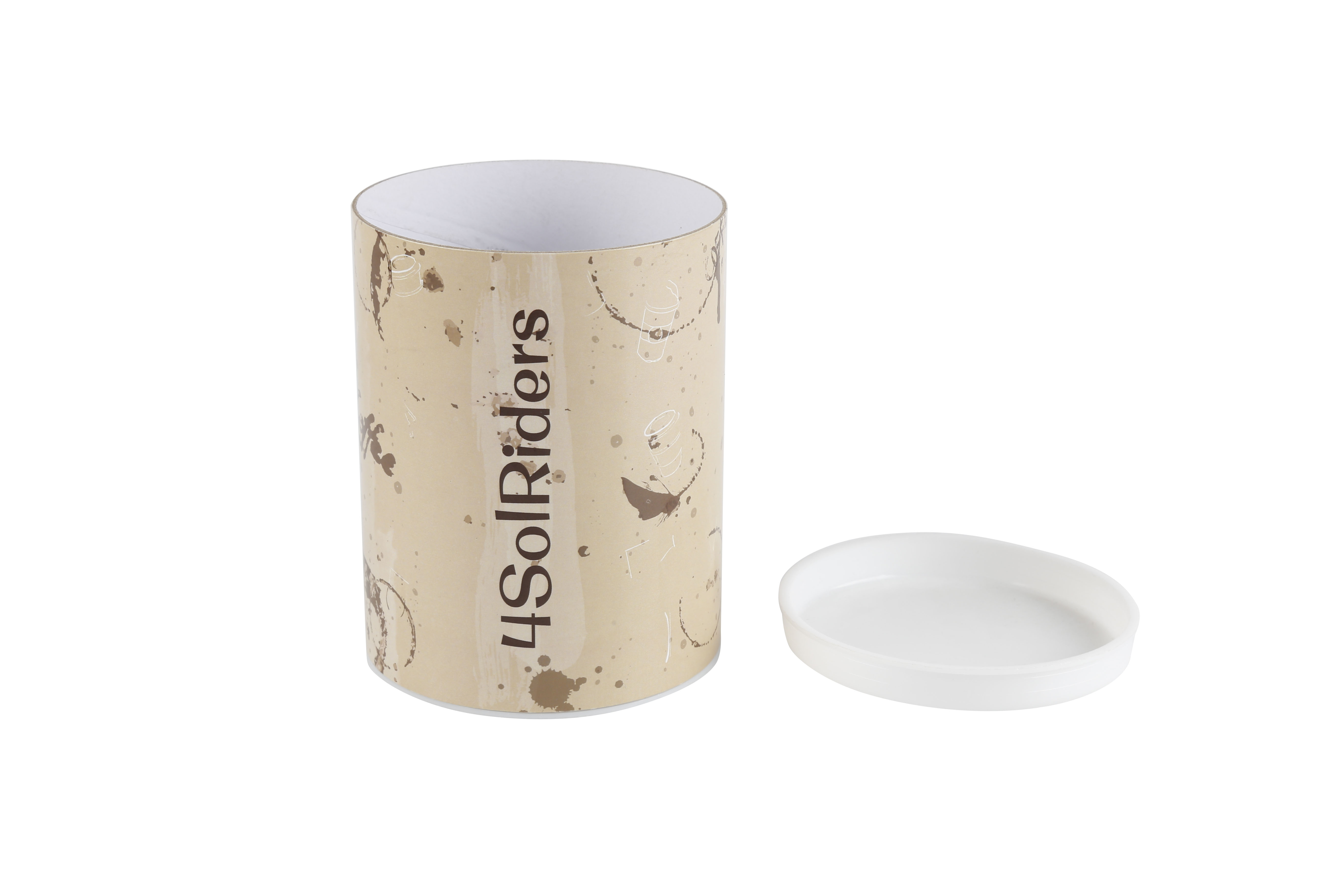 Custom paper tea tube packaging food grade cardboard cylinder container for coffee round box packaging