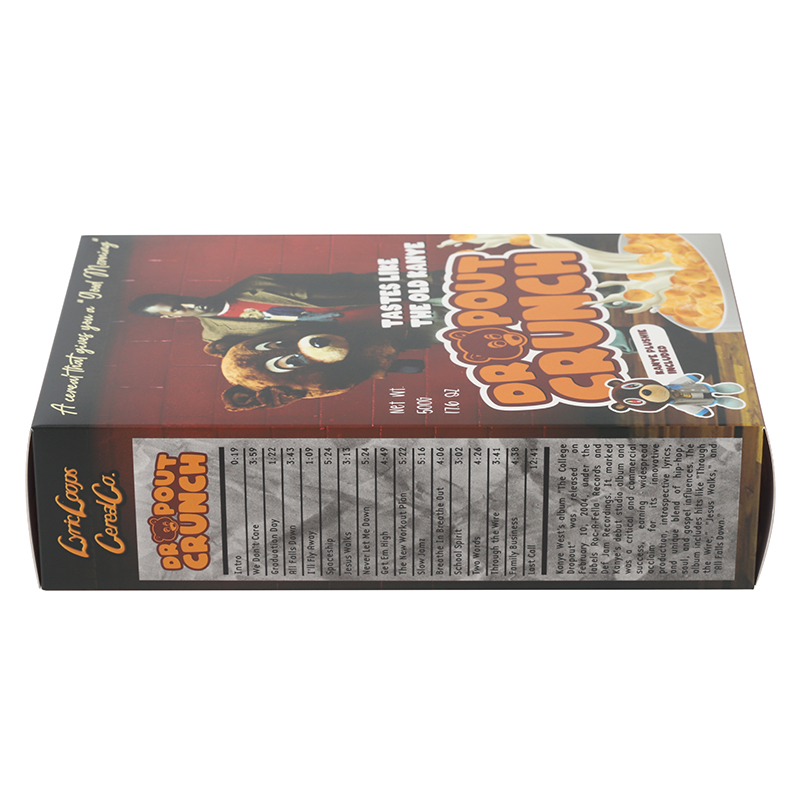 Customize paper box  customize logo and design paper  card box   for cereal