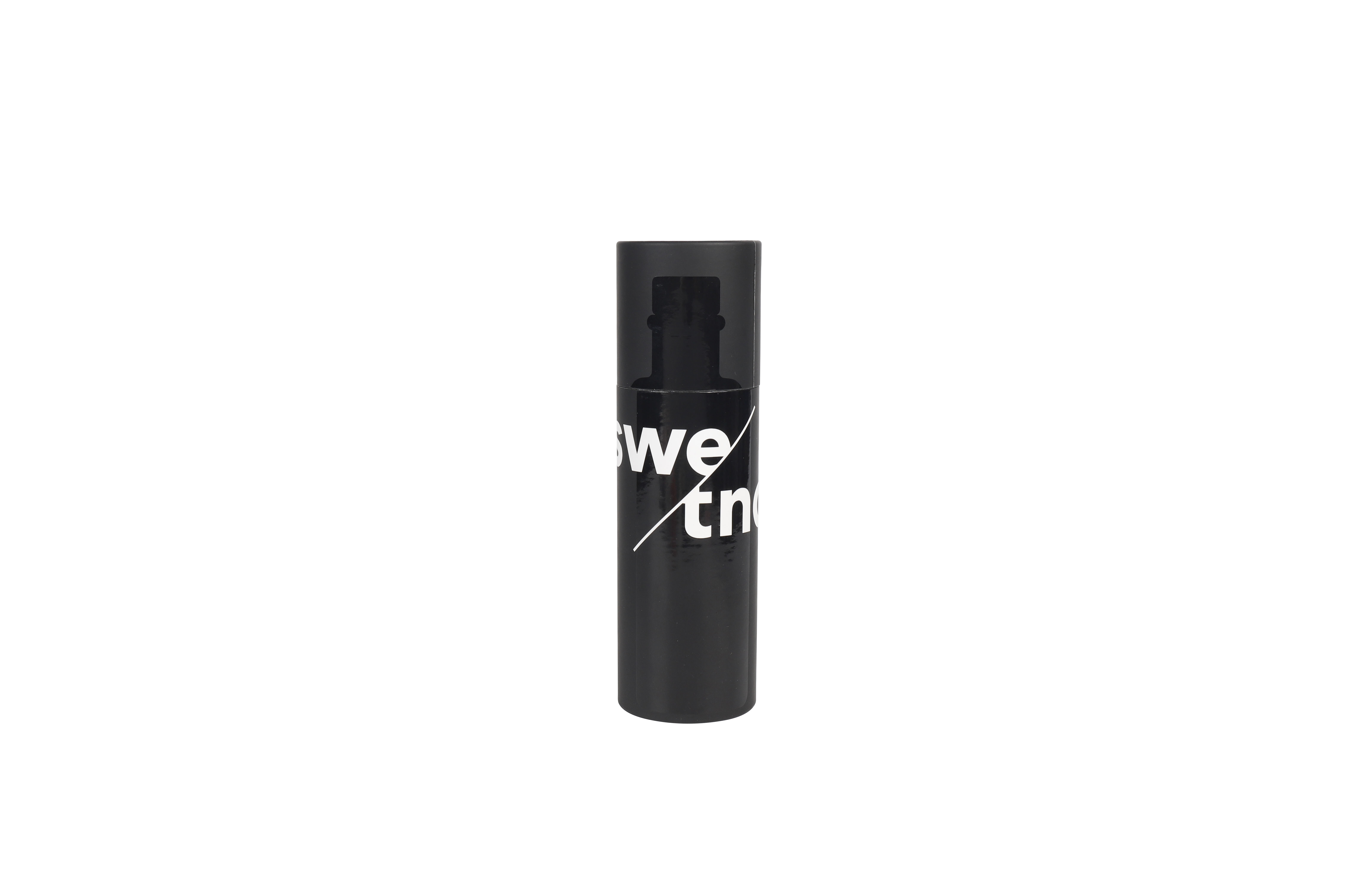 Wholesale custom logo printed round hair stick wig product packaging box black paper tube for electronics packaging