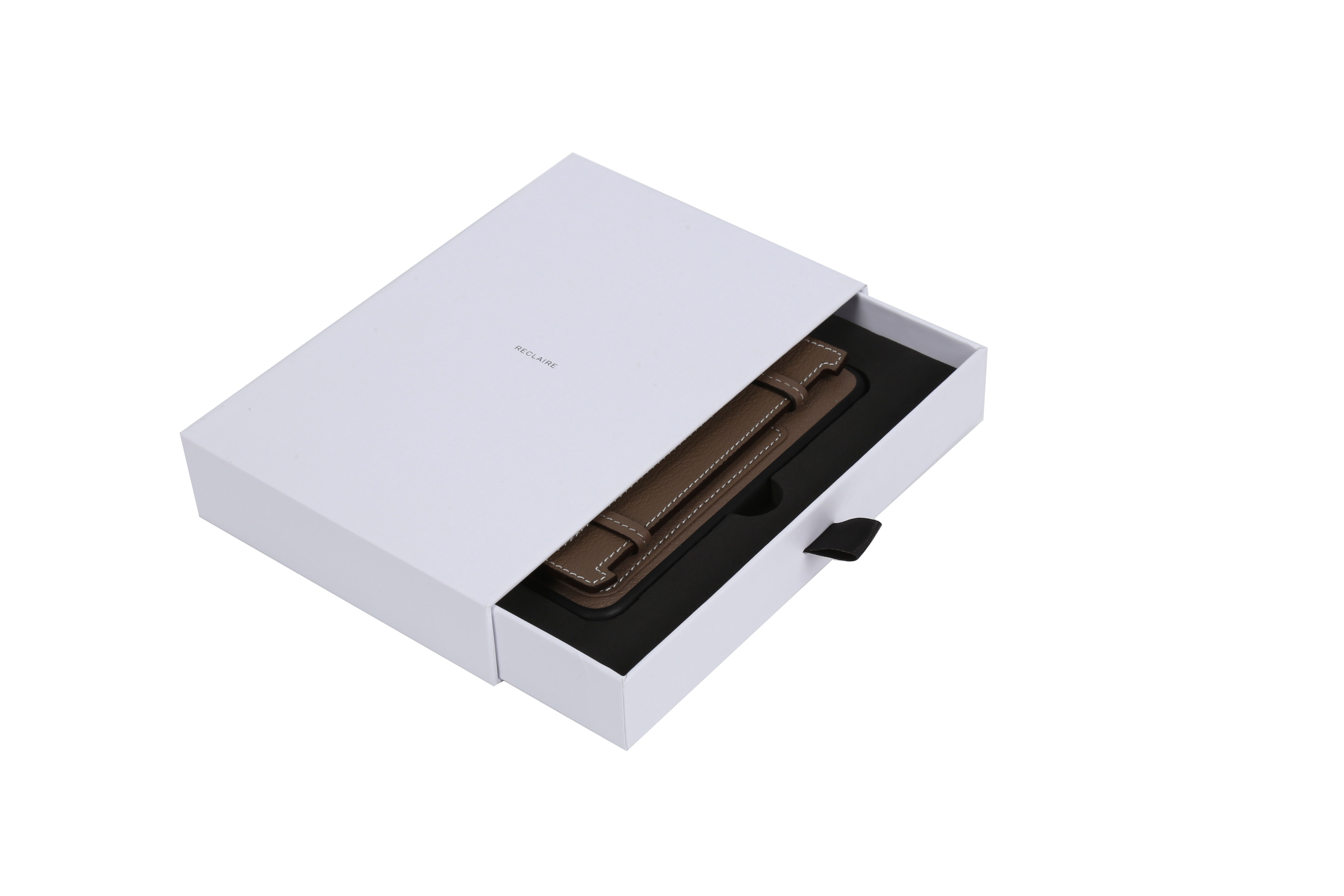 Custom Drawer box  White Color Gift Box Watch Strap Packaging Paper  Rigid Cardboard Paperboard Box