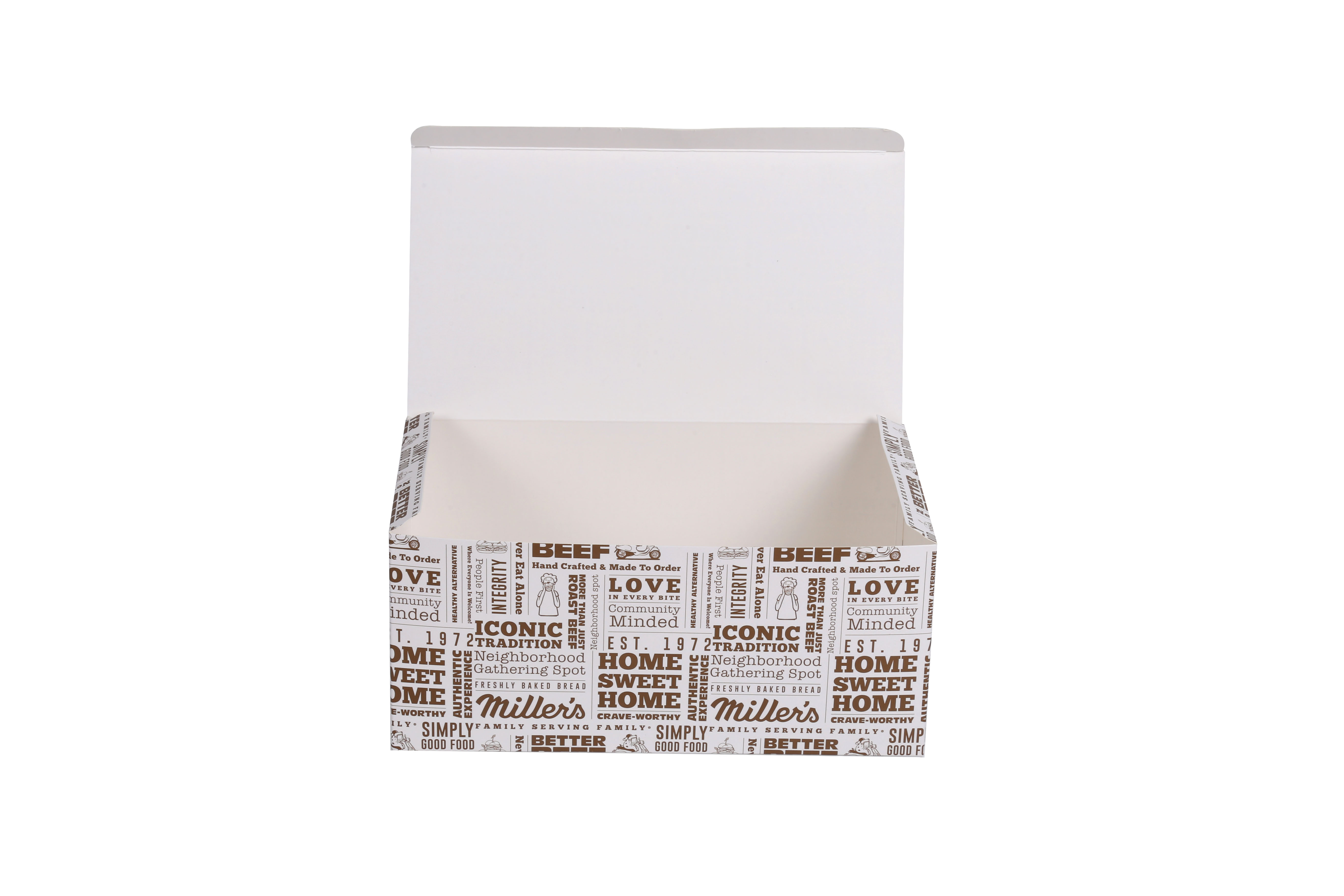 wholesale customize thin paper card box fried chicken box comestic package