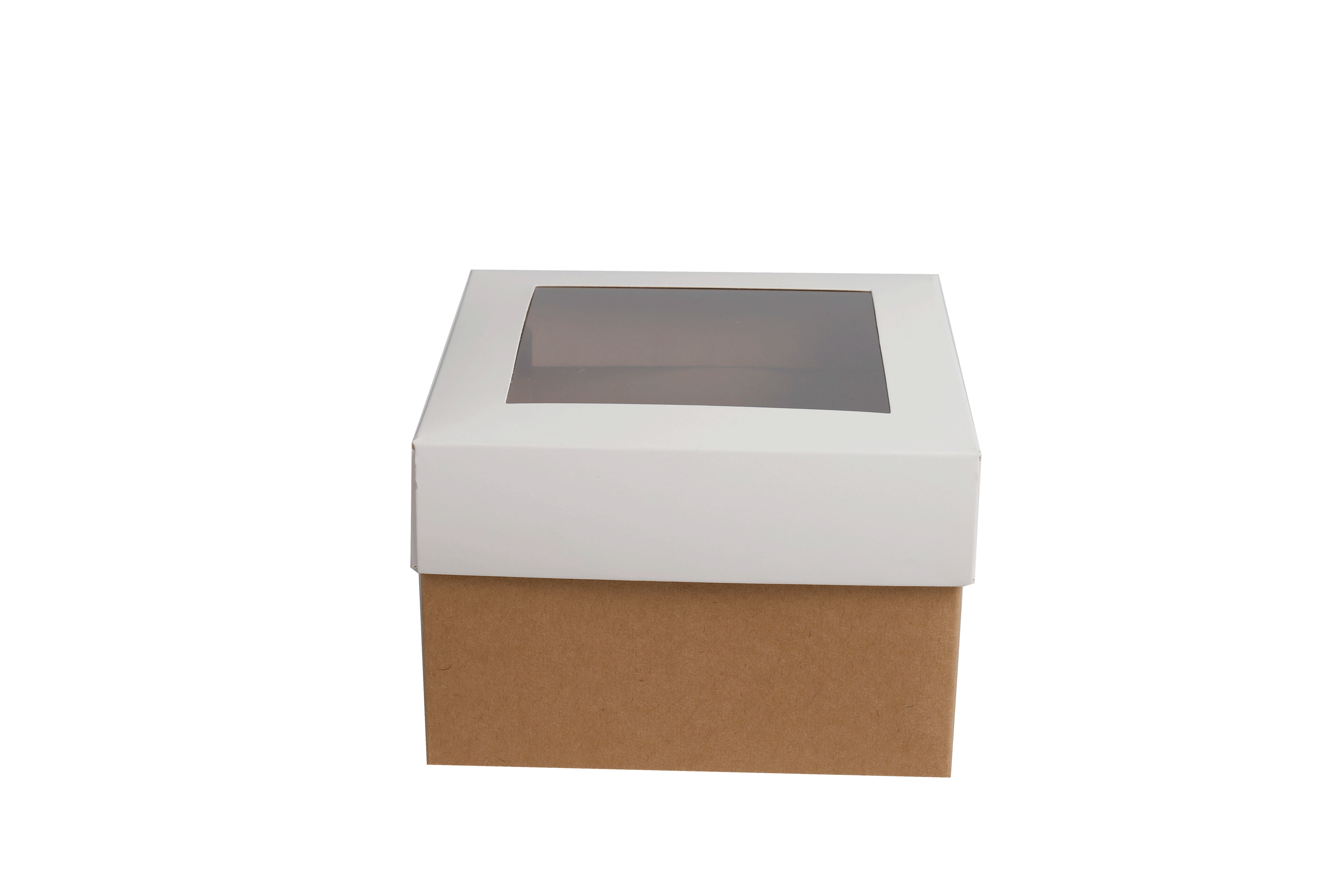 Eco-friendly material customize size paper card box with clear pvc window cost effective packaging