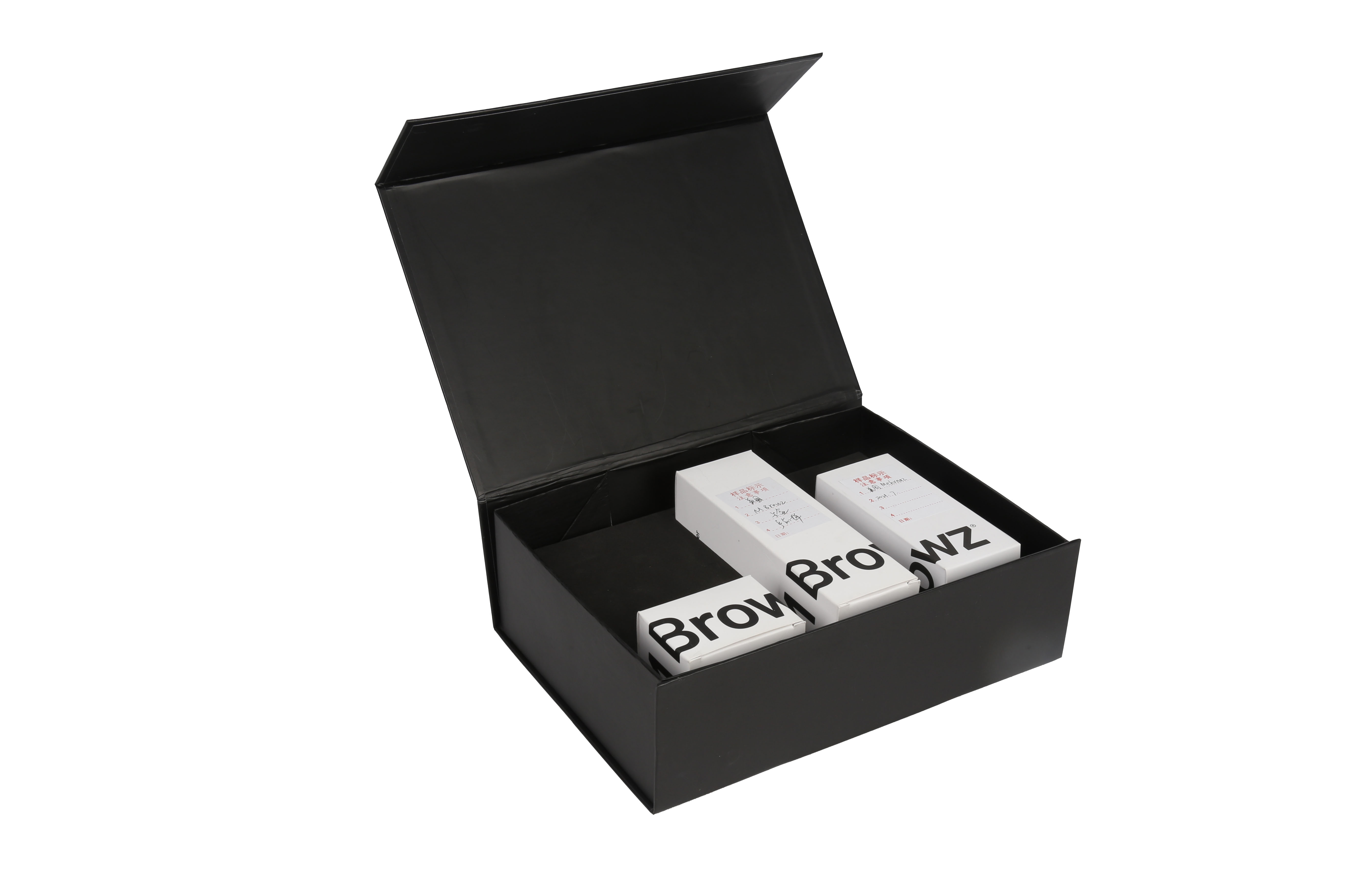 Wholesale customized foldable magnetic box  for skin card set with EVA foam insert